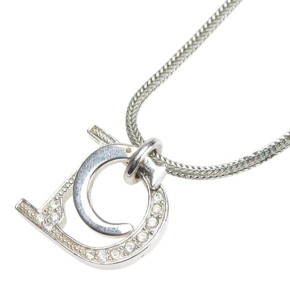 Dior Rhinestone Metal Necklace - Picture 1 of 7